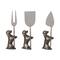 Hello Honey® Stainless Steel Cheese Knives with Dog Stands, 6ct.